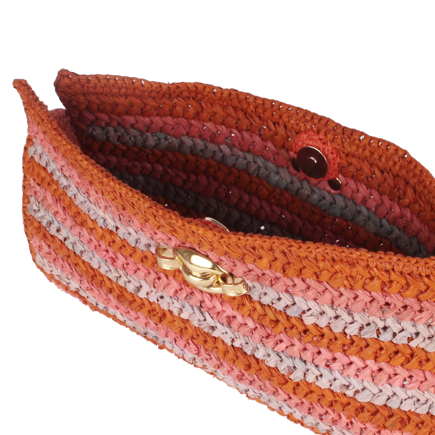 Uptown Raffia Clutch