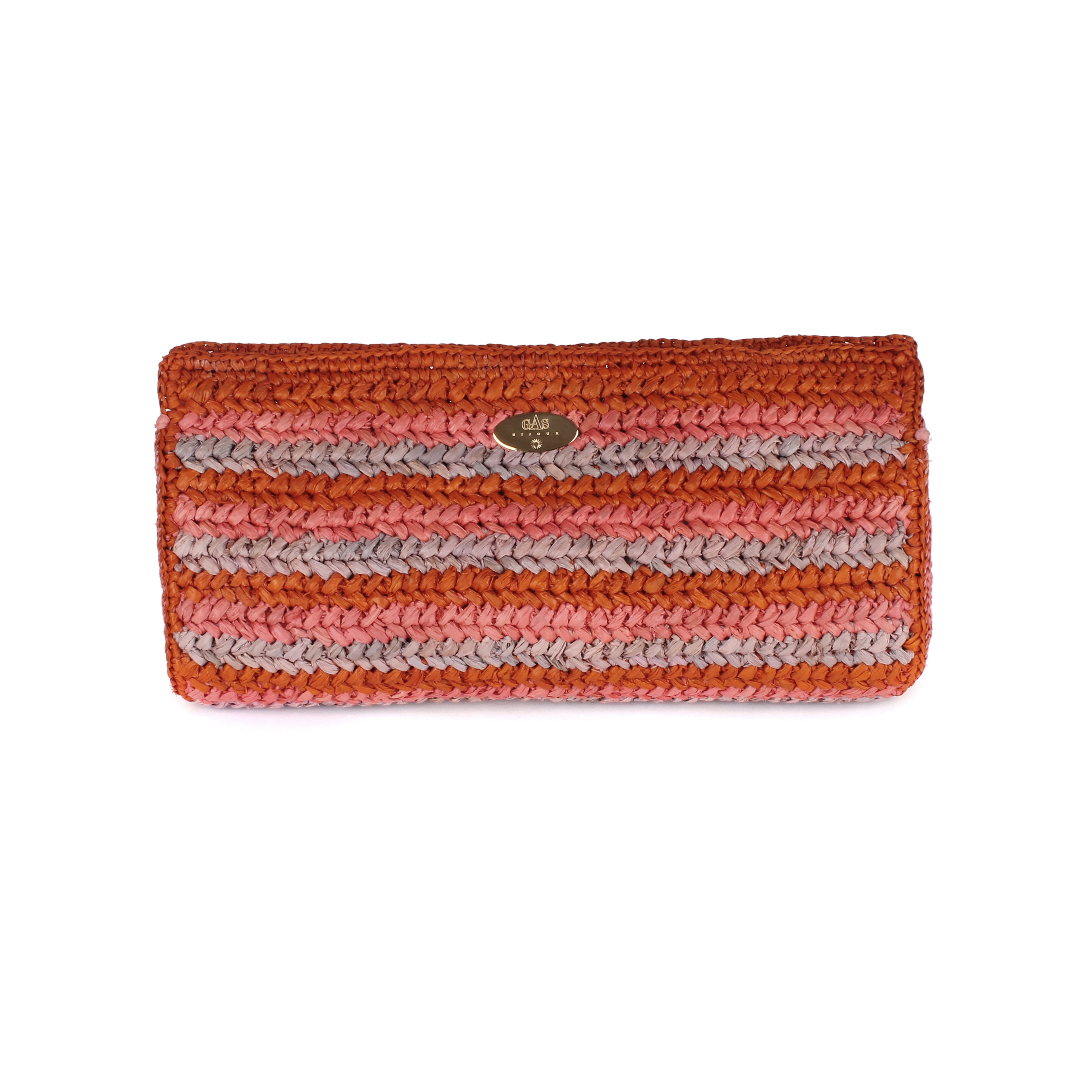 Uptown Raffia Clutch