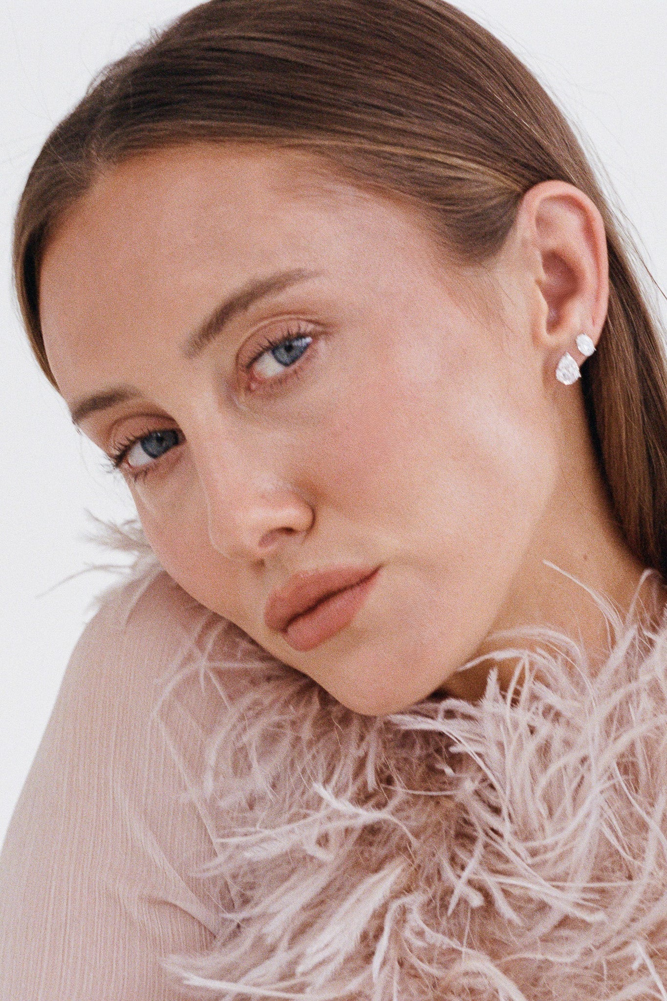 Oval Studs 1CT | Silver