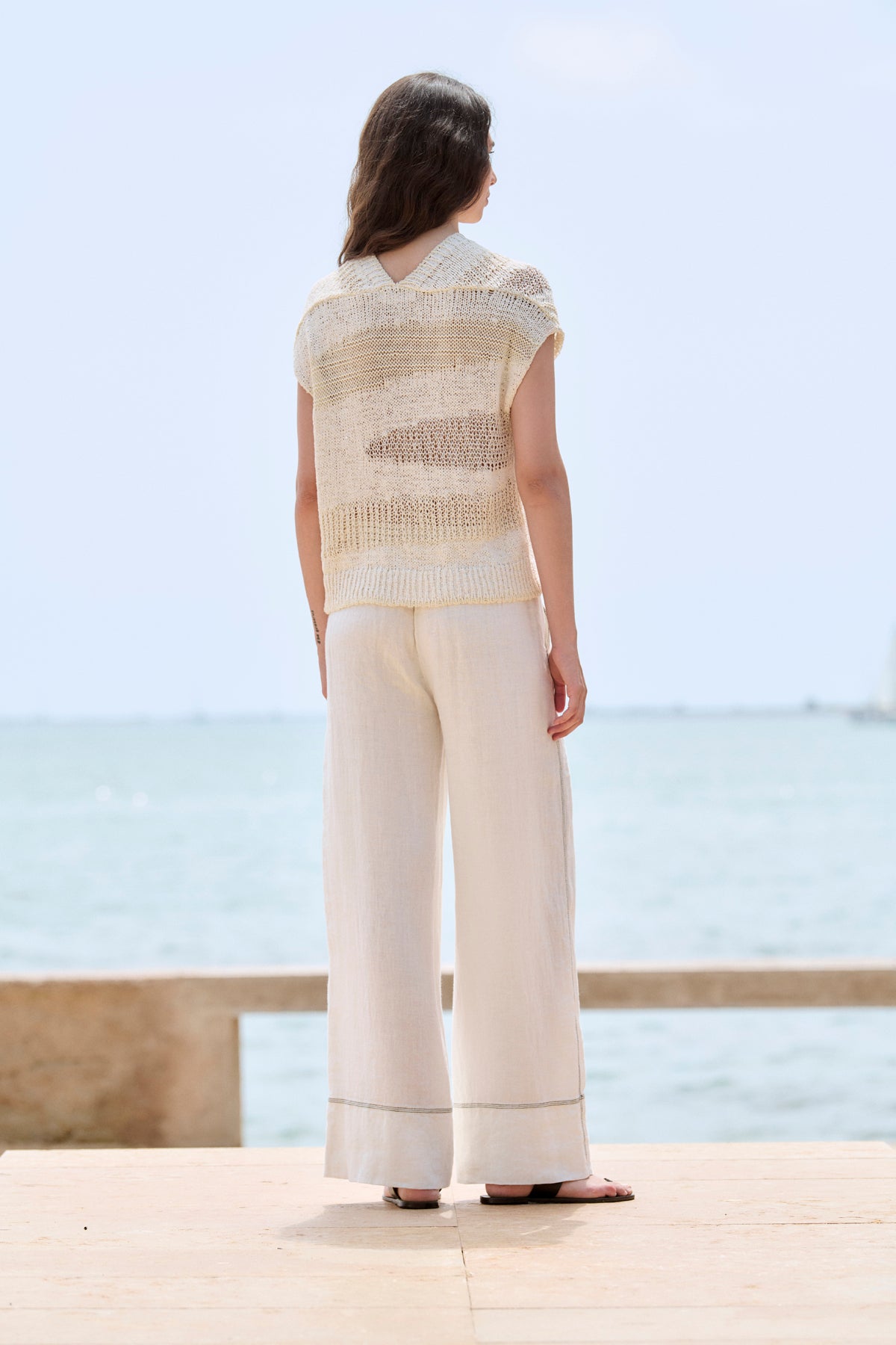 Rustic Sleeveless Sweater