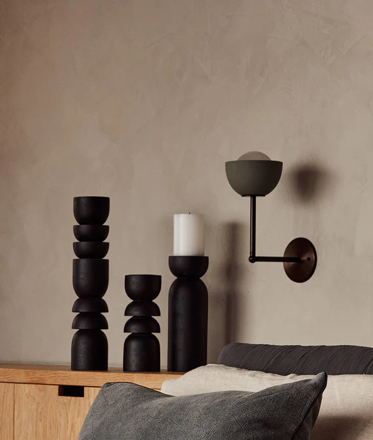 Alev Candle Holder- Japan Black