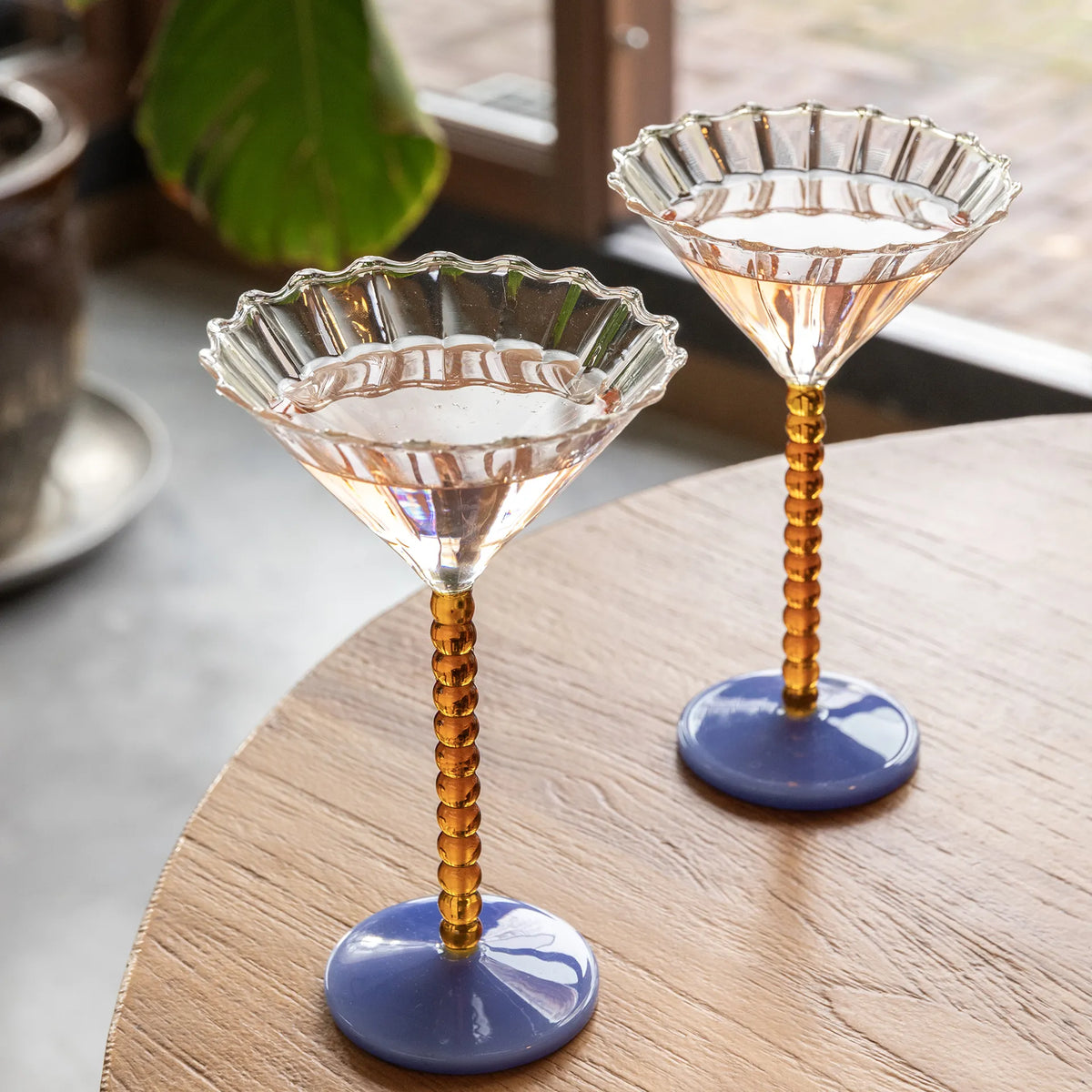 Coupe Perle Amber set of 2