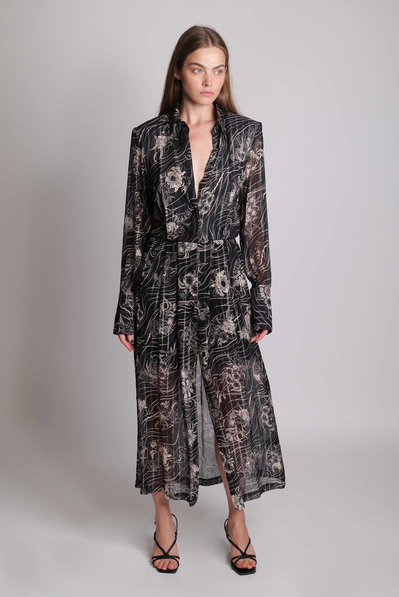 Finita Dress | Black Print