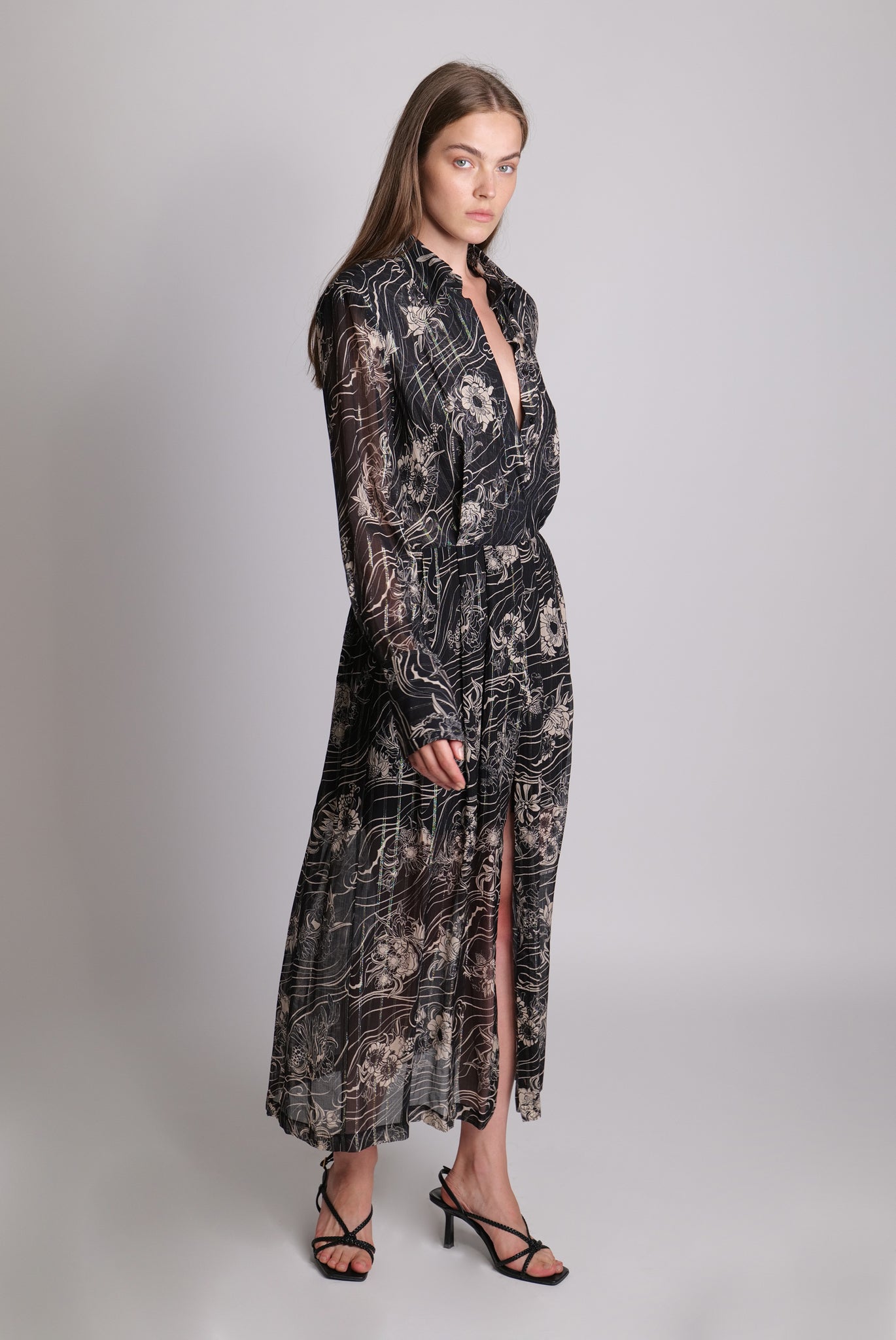 Finita Dress | Black Print