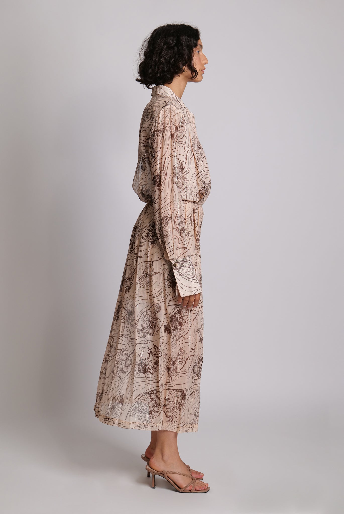 Finita Dress | Nude Print