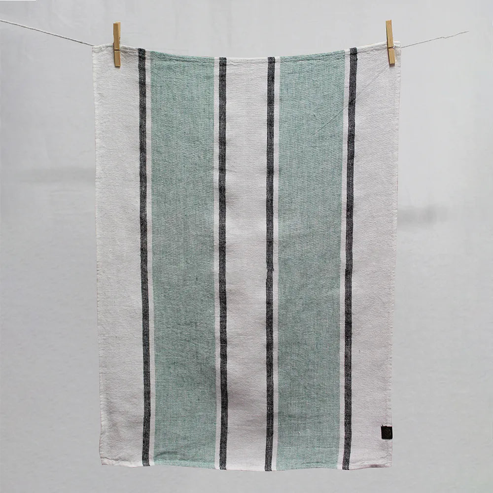 Sartene Linen Tea Towel | Celadon