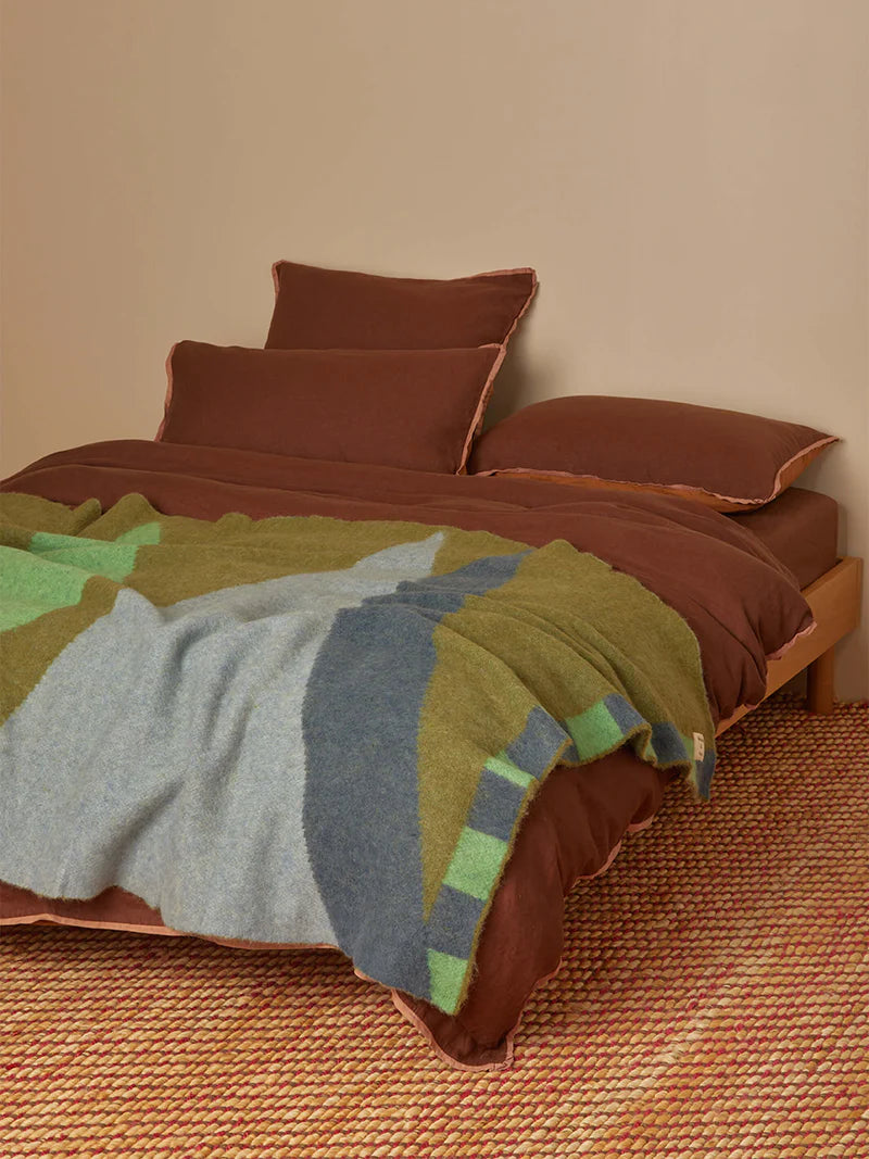 Geometric Mohair Throw