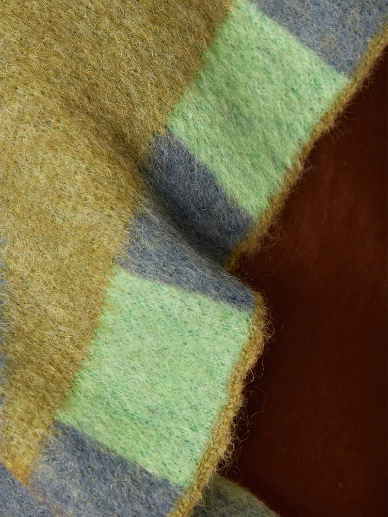Geometric Mohair Throw