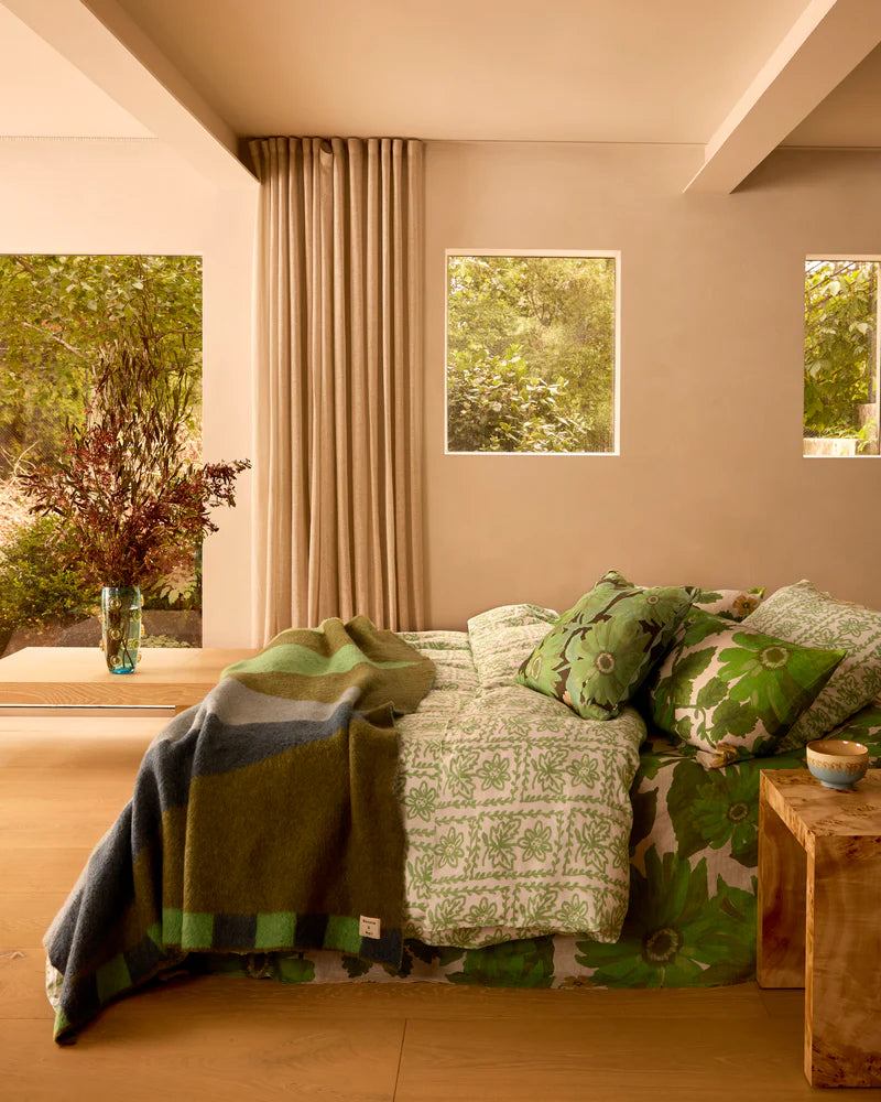 Geometric Mohair Throw