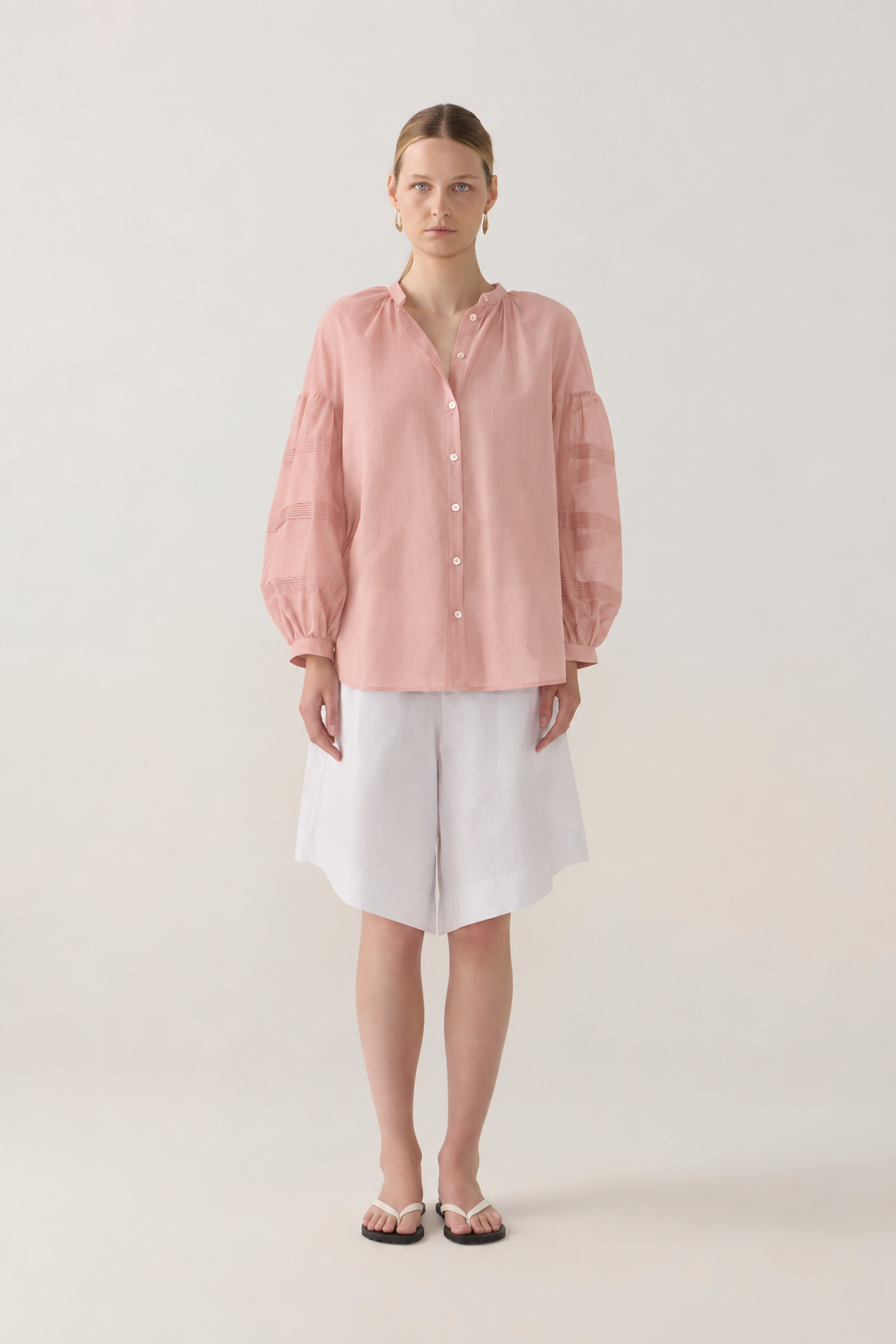 Zelda Shirt| Petal Cotton Silk