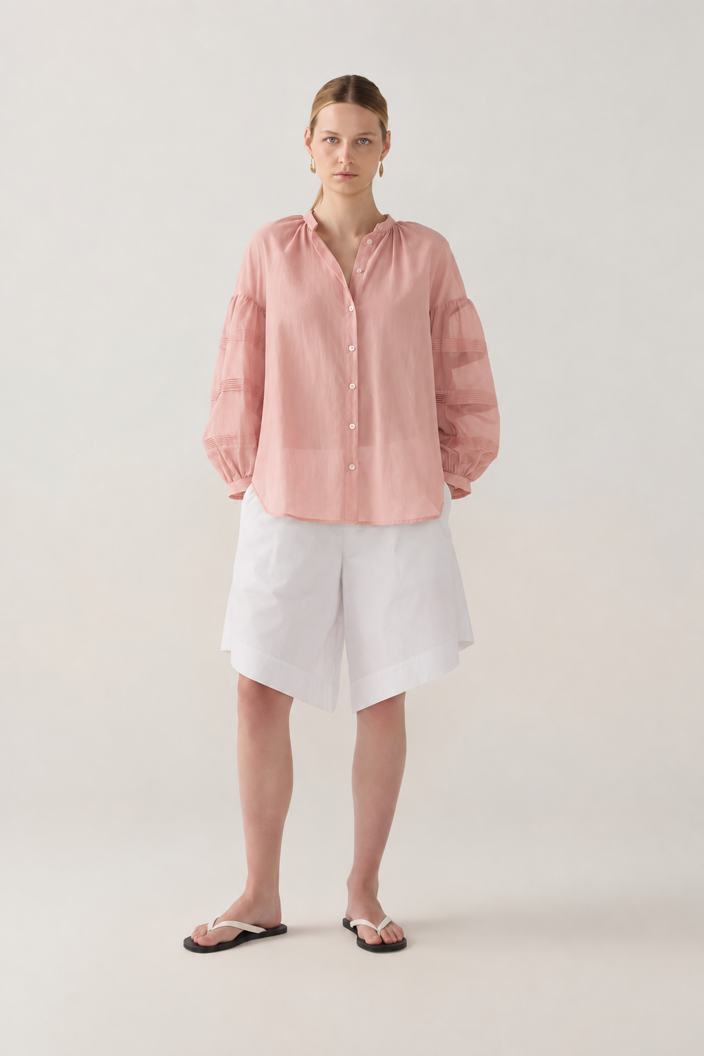 Zelda Shirt| Petal Cotton Silk