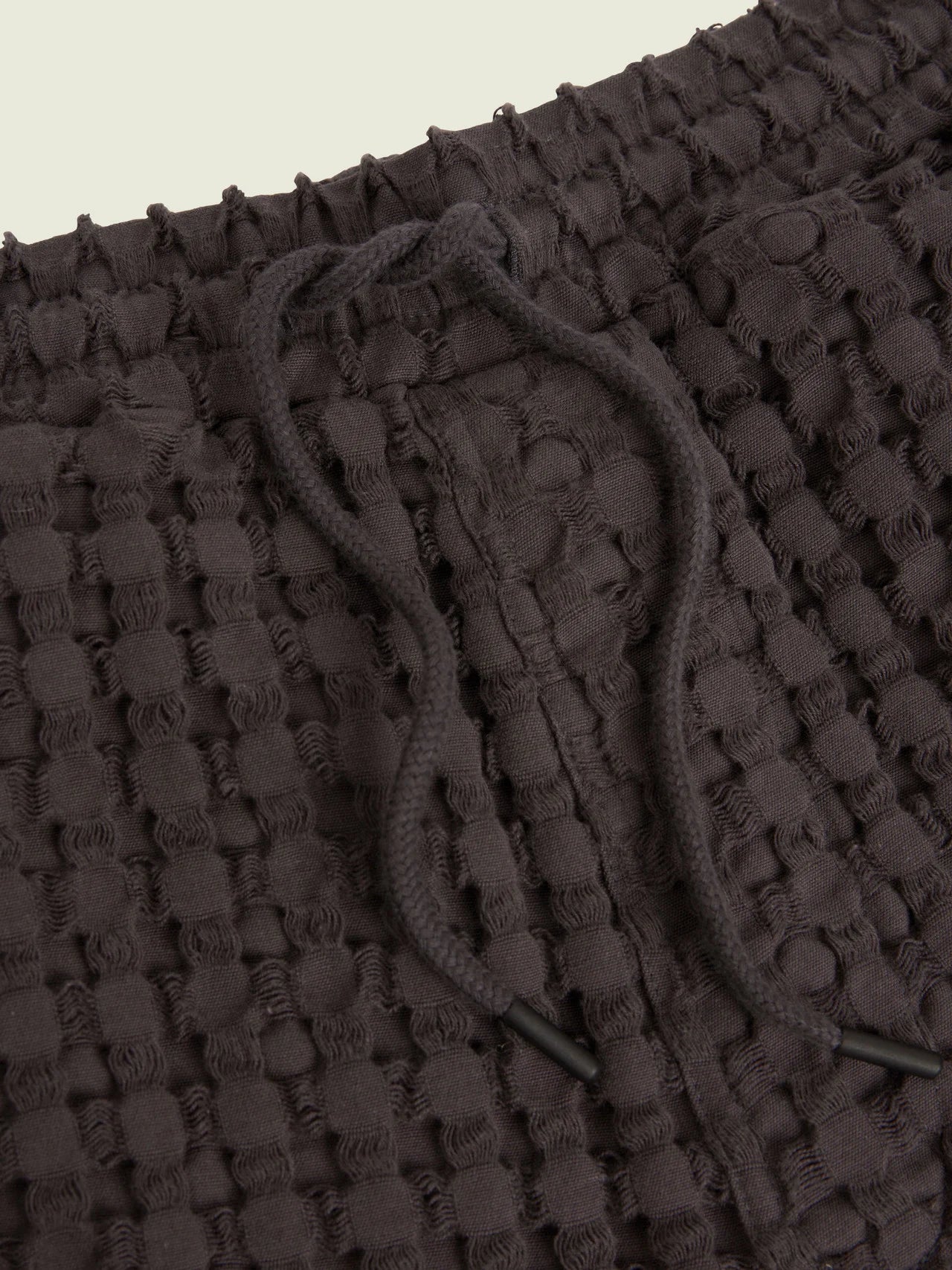 Nearly Black Cuba Waffle Shorts