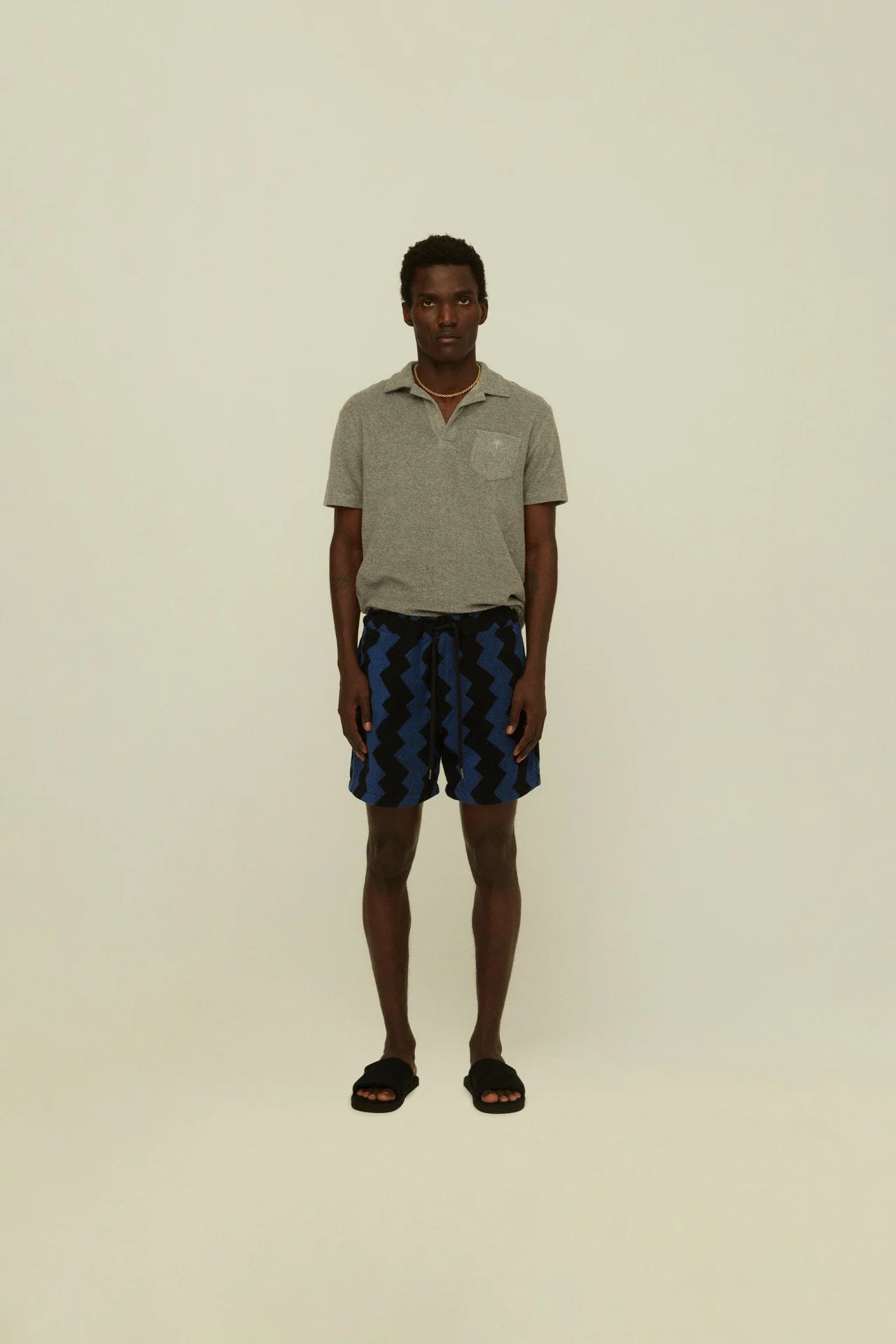 Galaxy Zig Terry Shorts