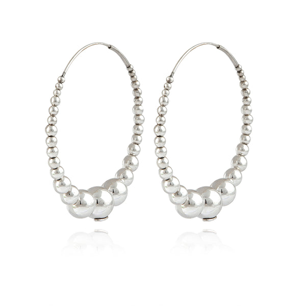 Multi Perle Earrings | Silver