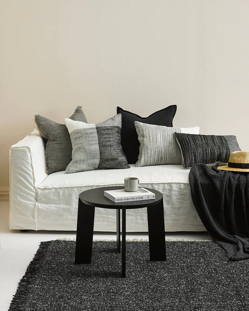 Flaxmill Cushion | Black