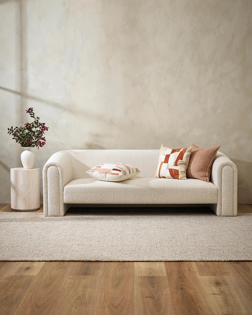 Flaxmill Cushion | Clay