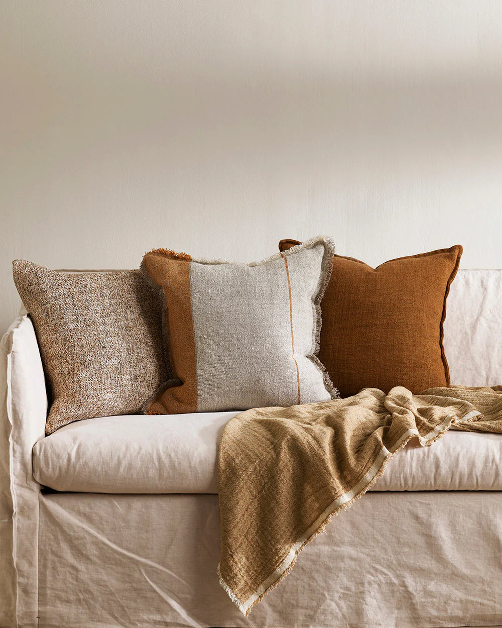 Flaxmill Cushion | Nutmeg