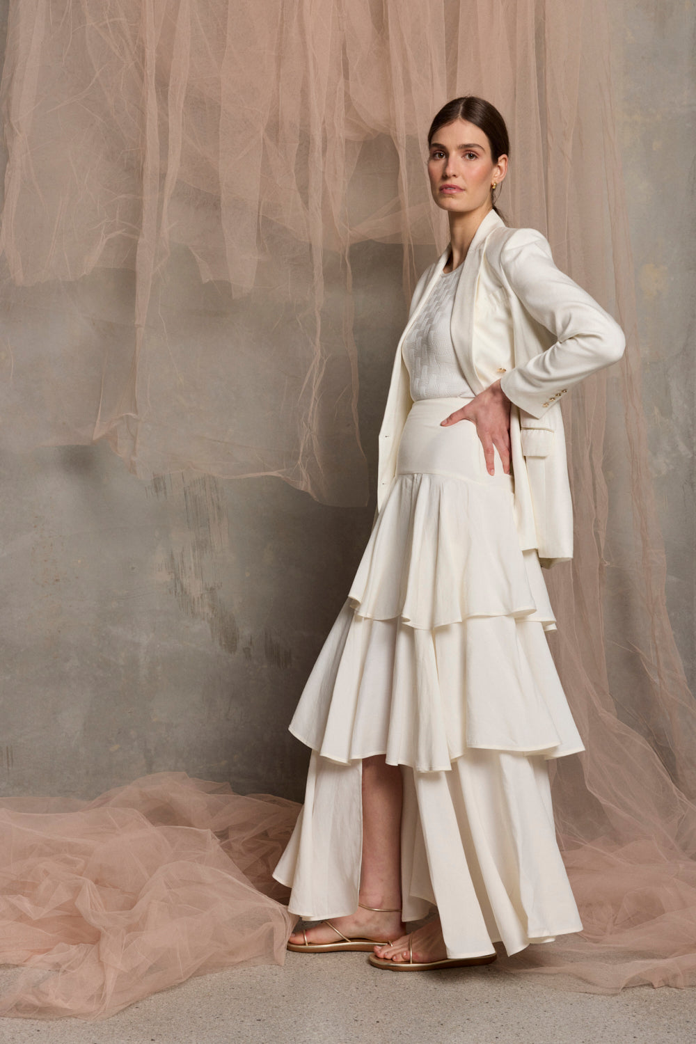 Isola Frill Maxi Skirt