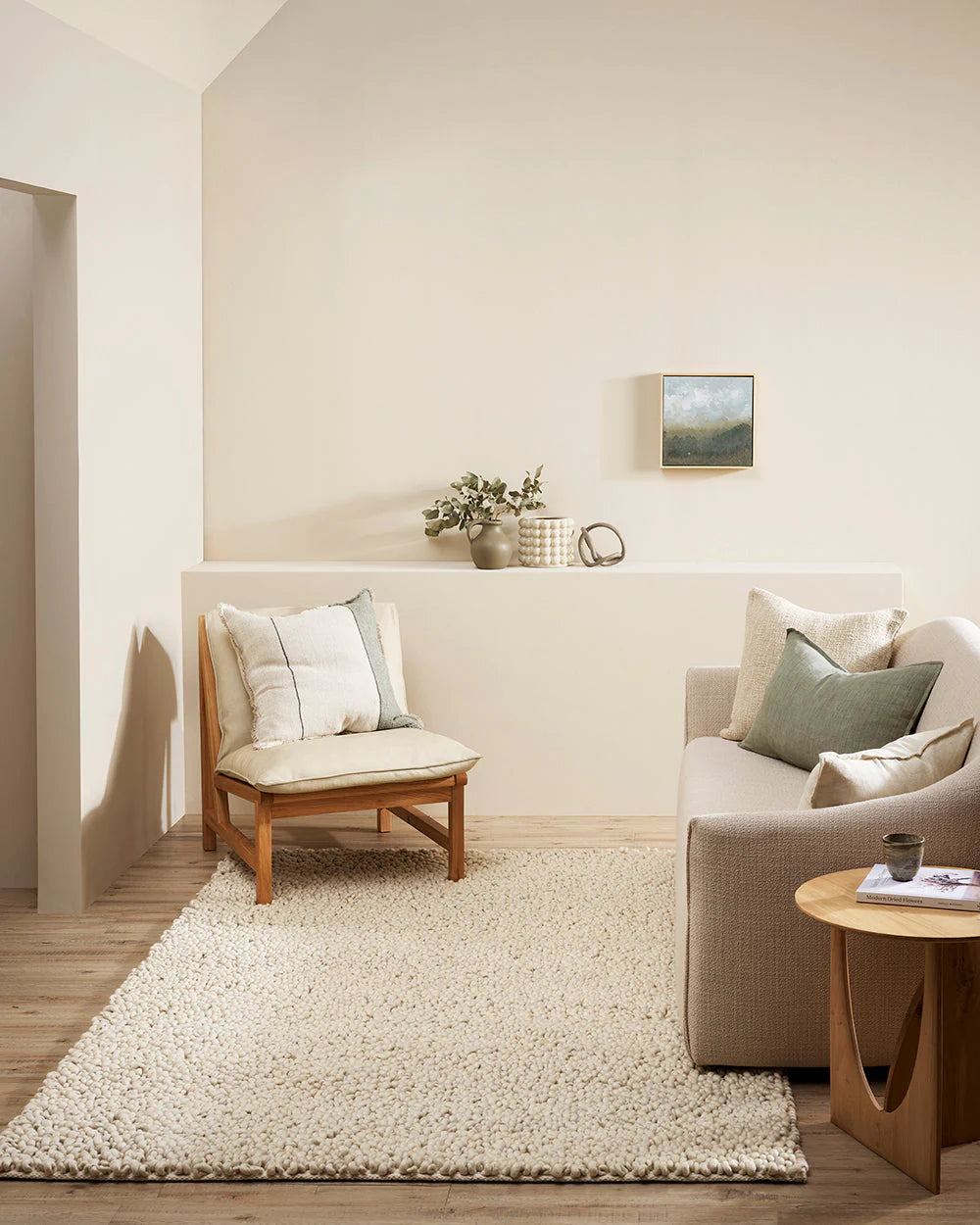 Mackenzie Floor Rug | White Straw
