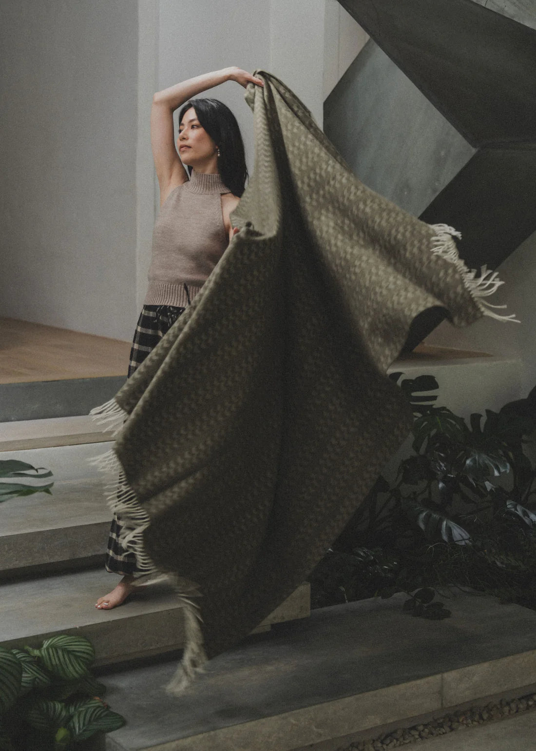 Cashmere Wool Throw