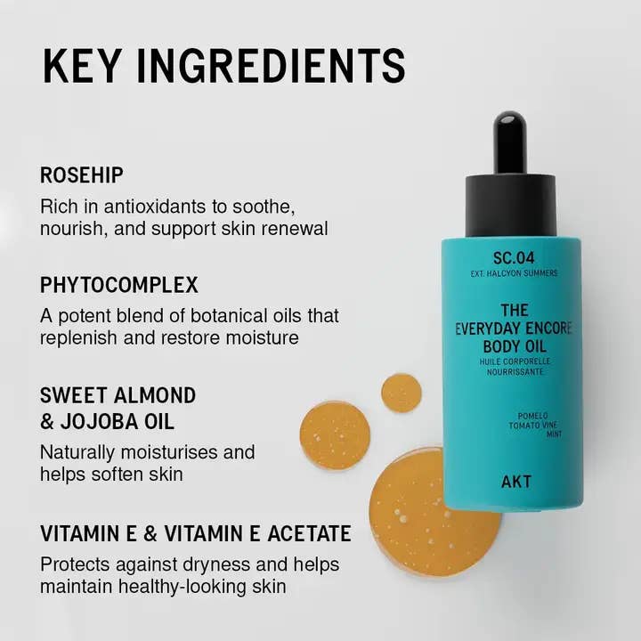 The Everyday Encore Body Oil | Halcyon Summers