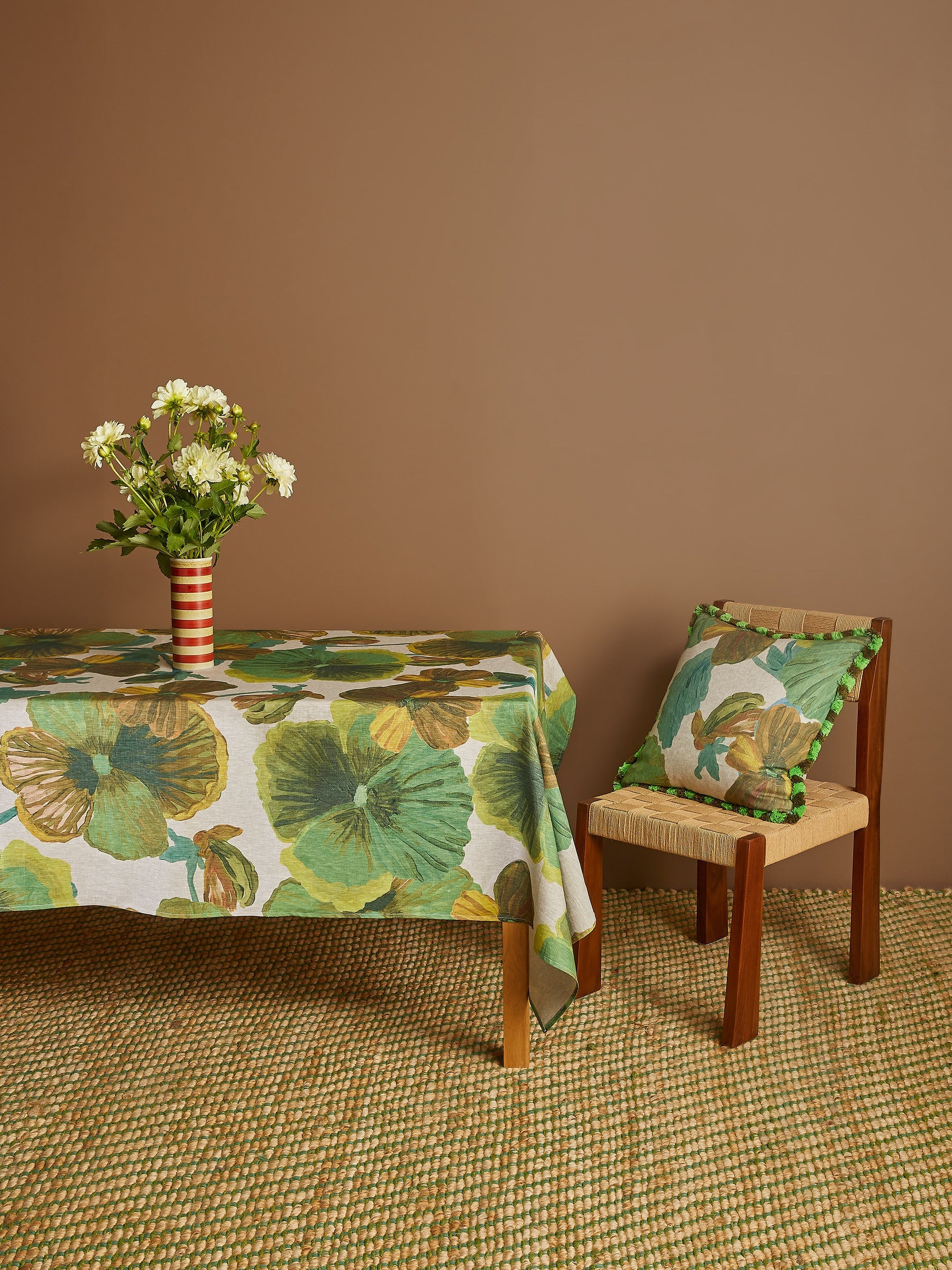 Wild Pansy Tablecloth | Verde