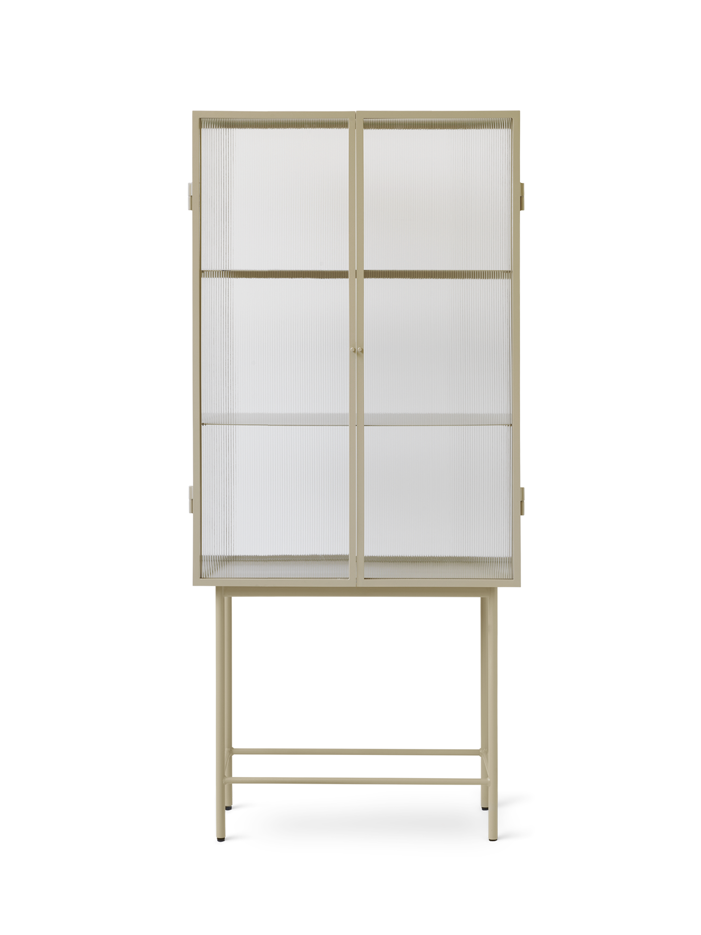 Haze Vitrine | Reeded Glass Cashmere