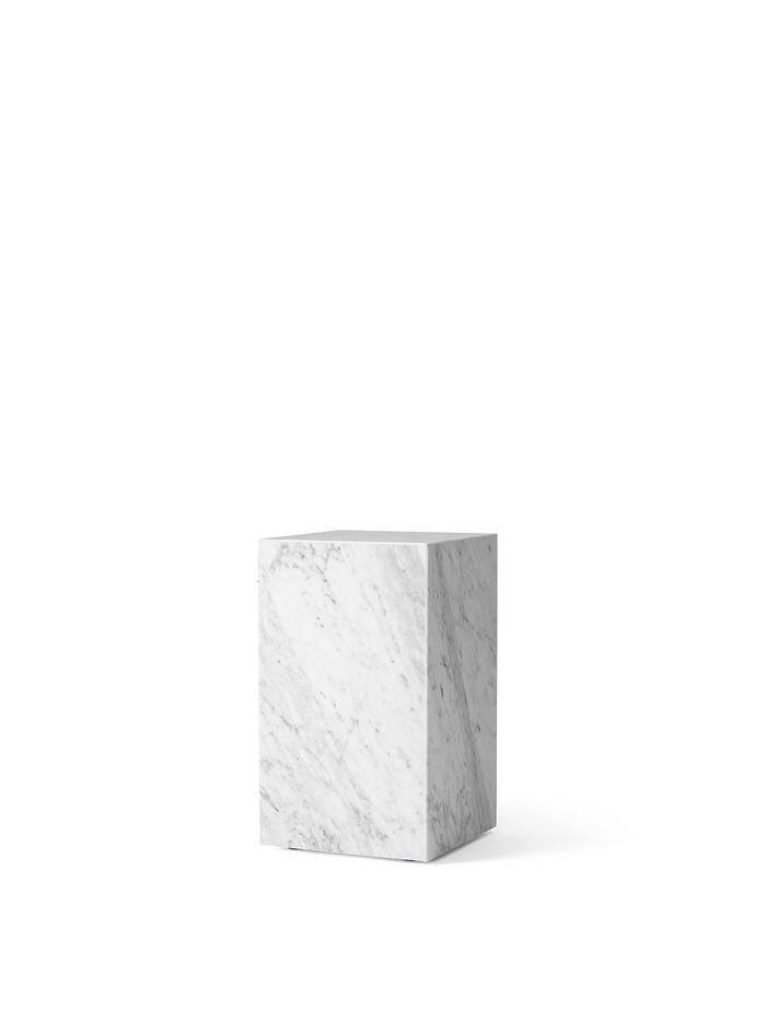 Plinth Tall | White Marble Carrara