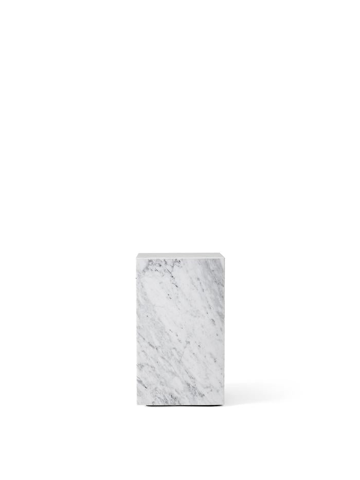 Plinth Tall | White Marble Carrara
