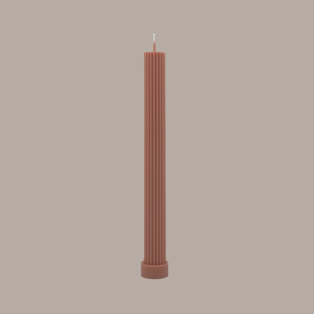 Column Pillar Candle Duo- Peach