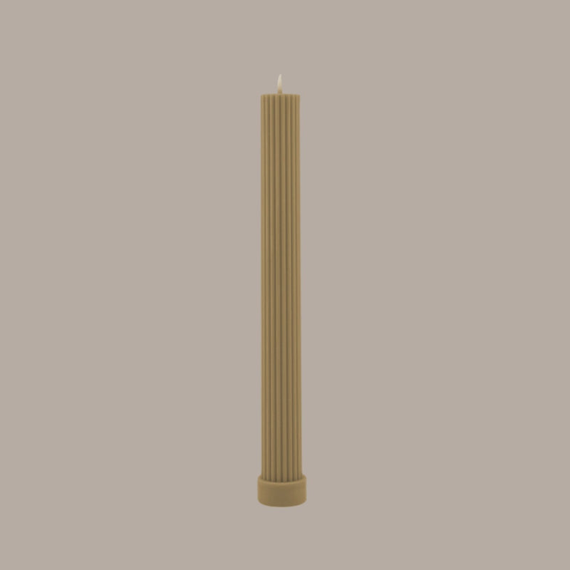 Column Pillar Candle Duo- Honey