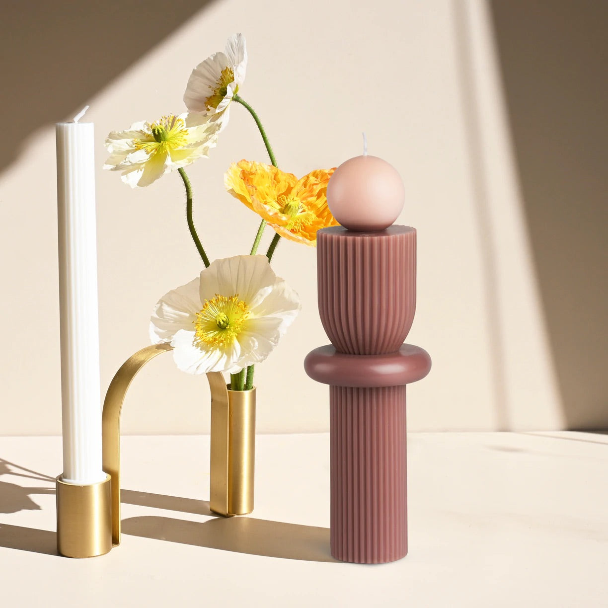 Barrenjoey Candle | Red Ochre & Nude