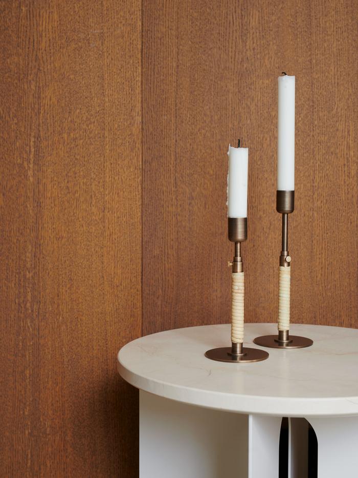 Duca Candle Holder | Bronzed Brass