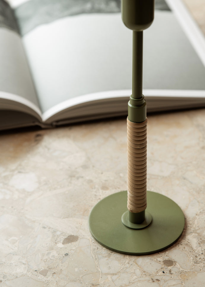 Duca Candle Holder | Olive Green