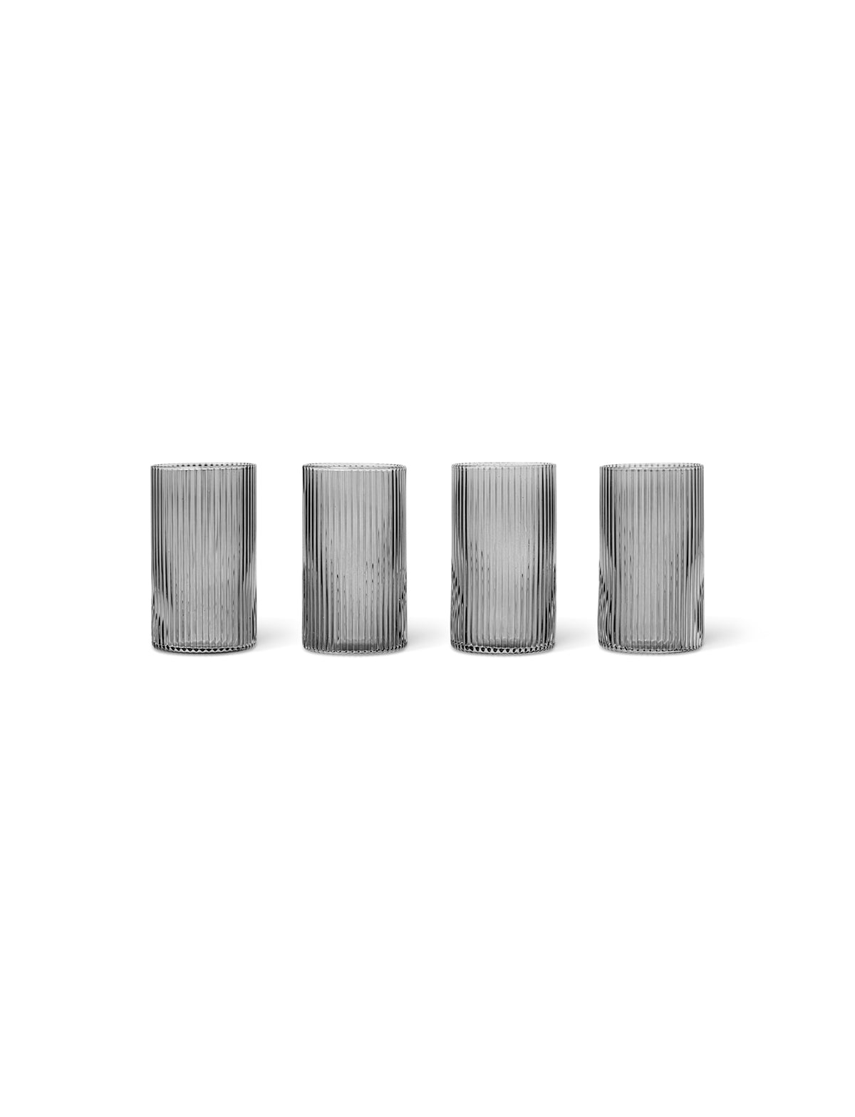 Ripple Verrines Set of 4 | Smoked Grey