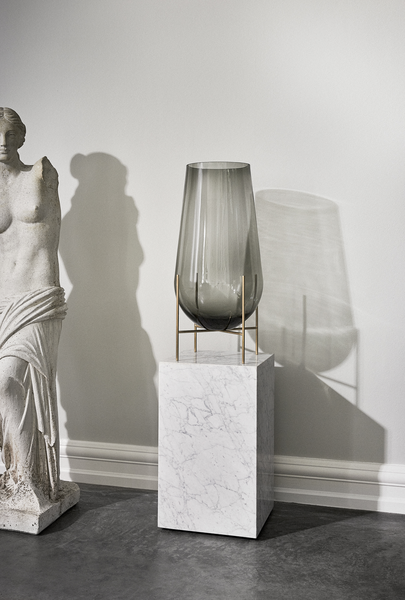 Plinth Tall | White Marble Carrara
