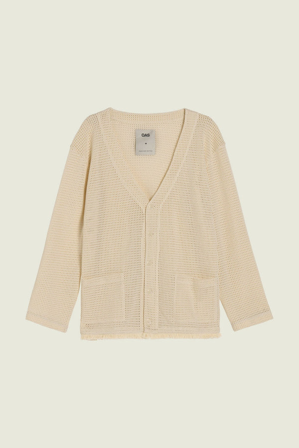 Ecru Net Cardigan