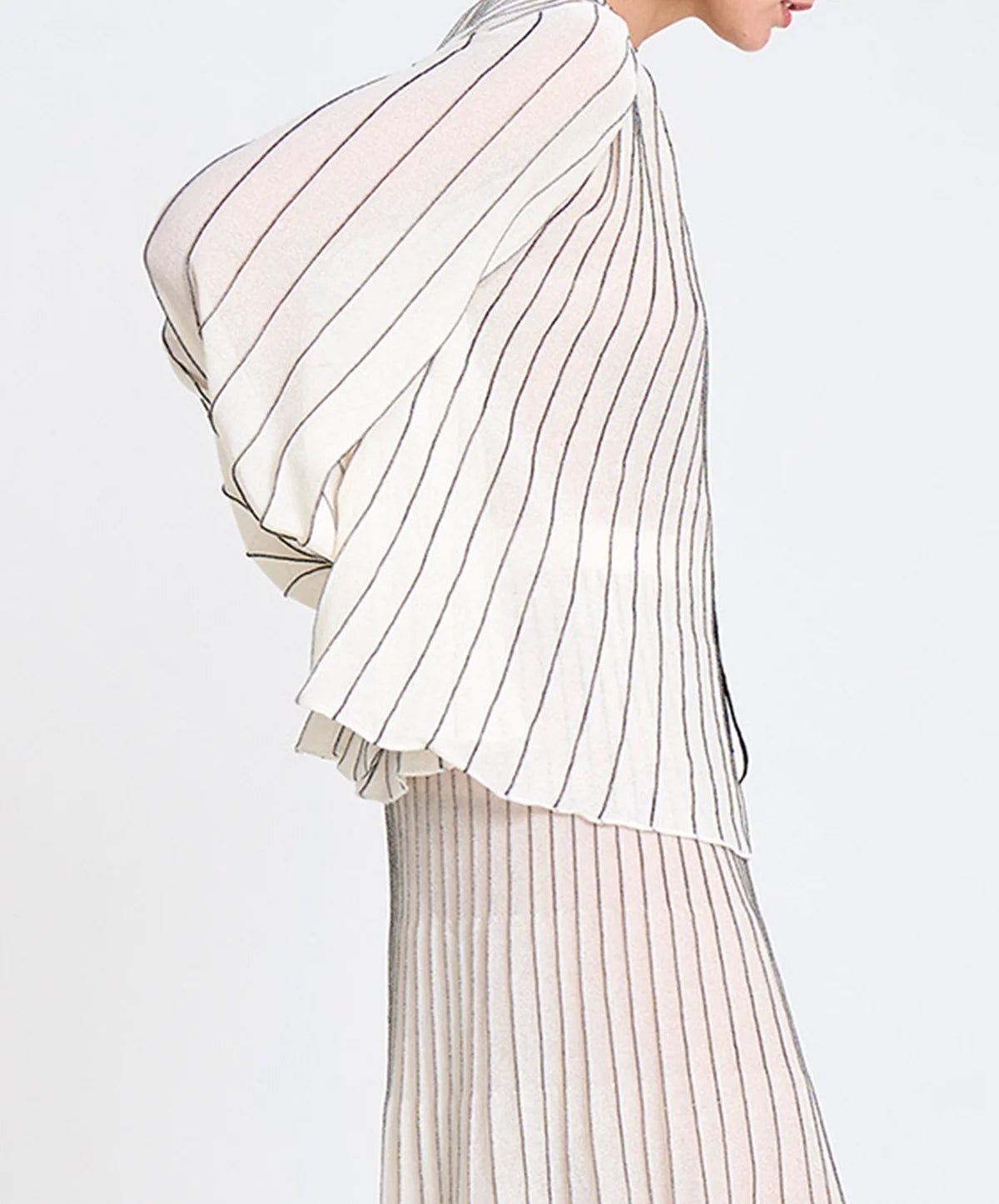 Radial Flared Blouse
