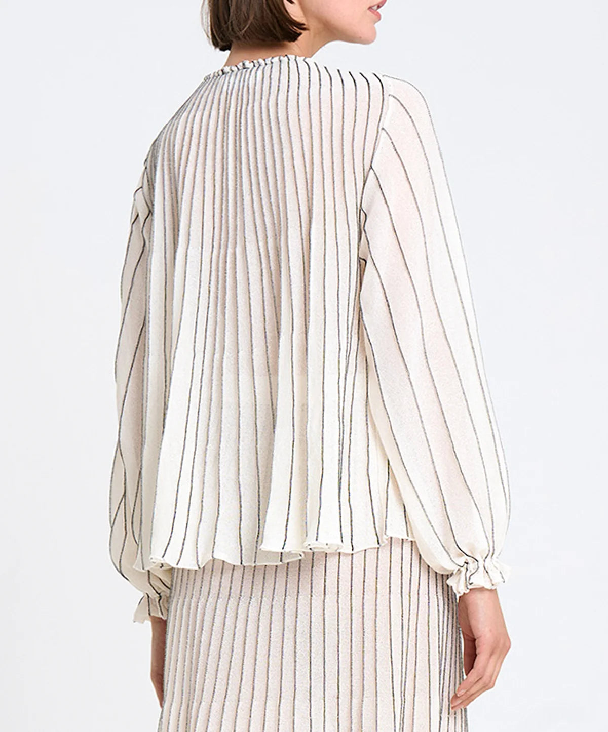 Radial Flared Blouse