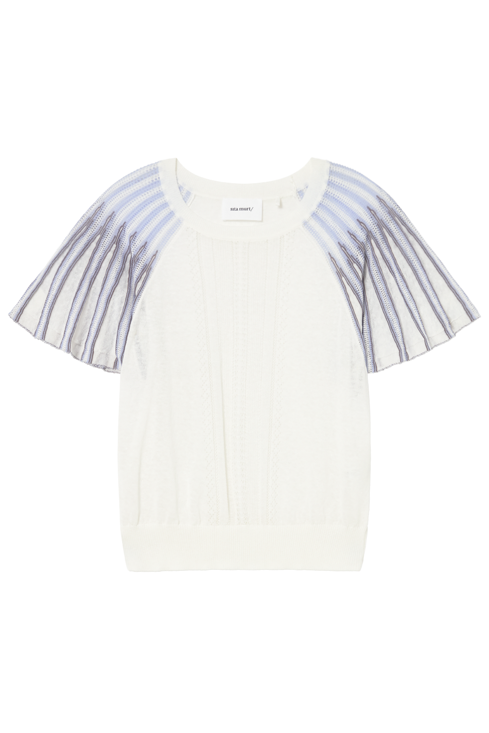 Radial Sleeve Knitted Blouse