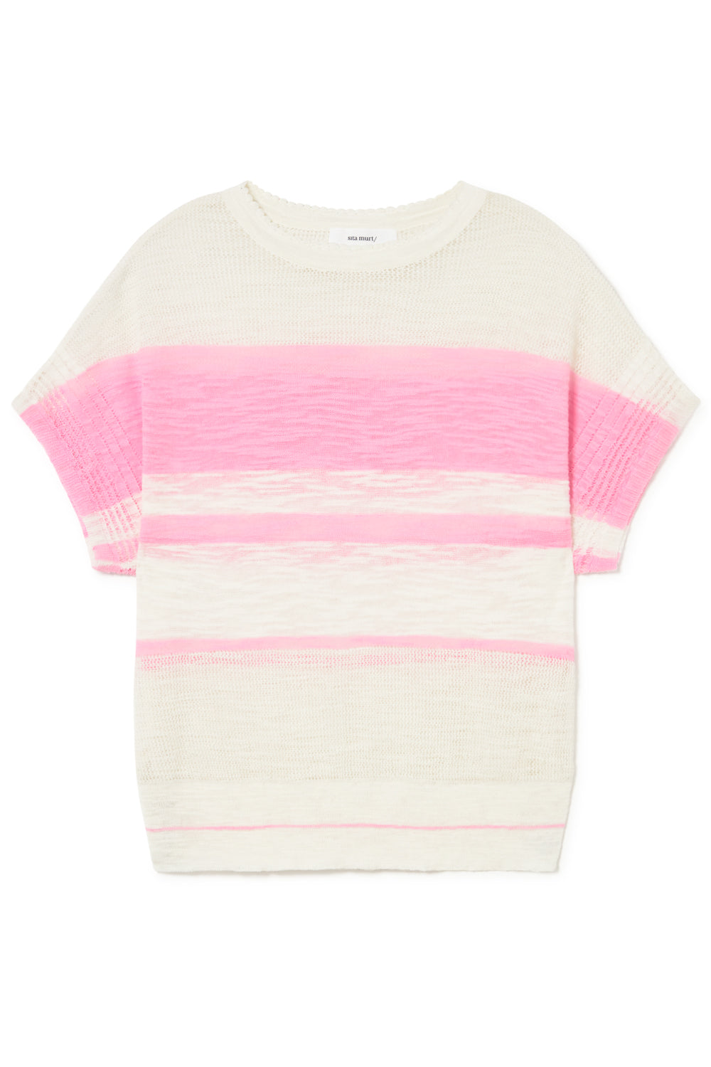 Drop Sleeve Stripped Sweater