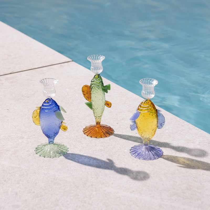 Candle Holder Fish | Green
