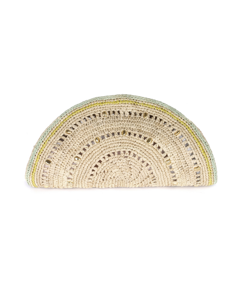 Sol Raffia Clutch