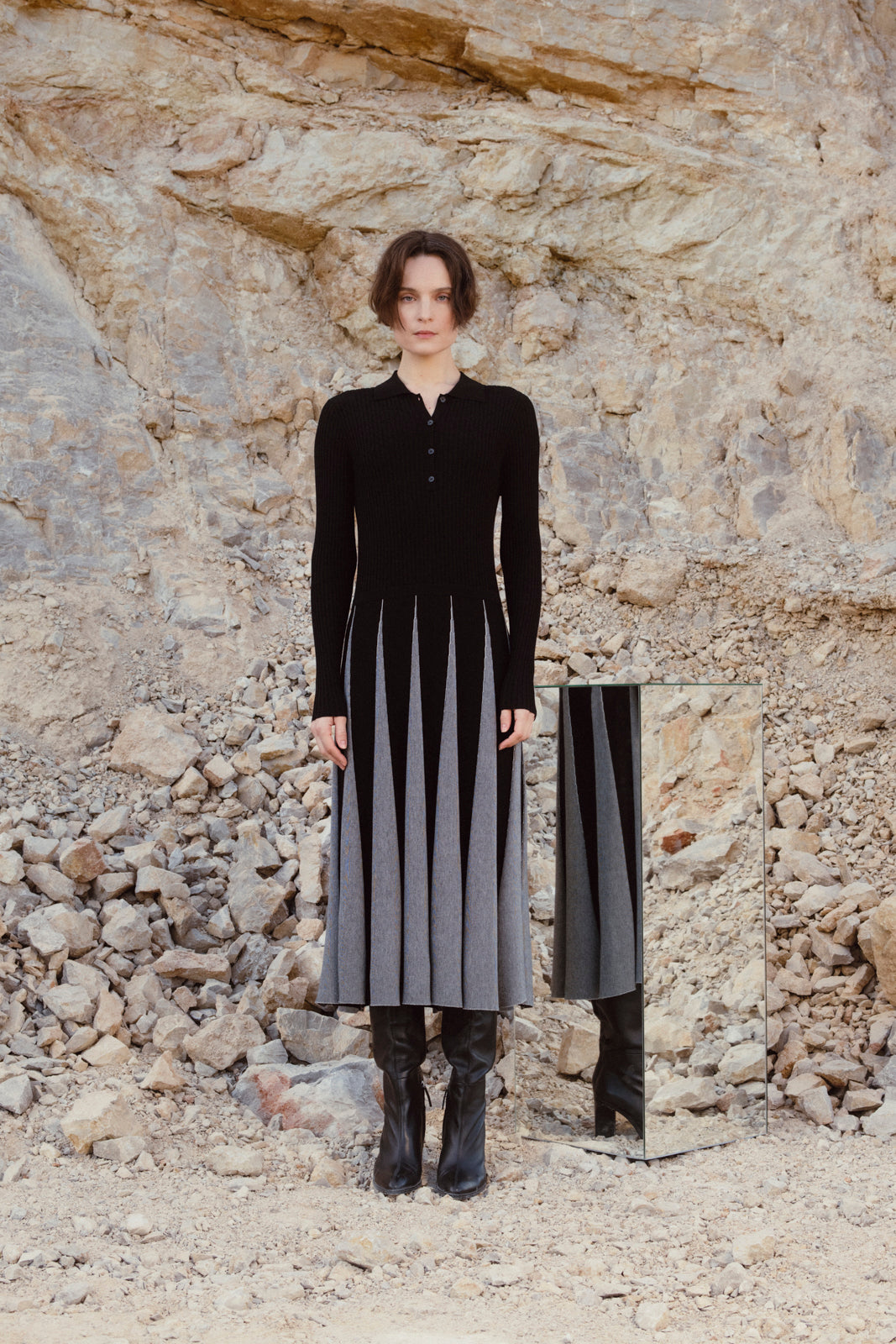 Ribbed Knit Dress