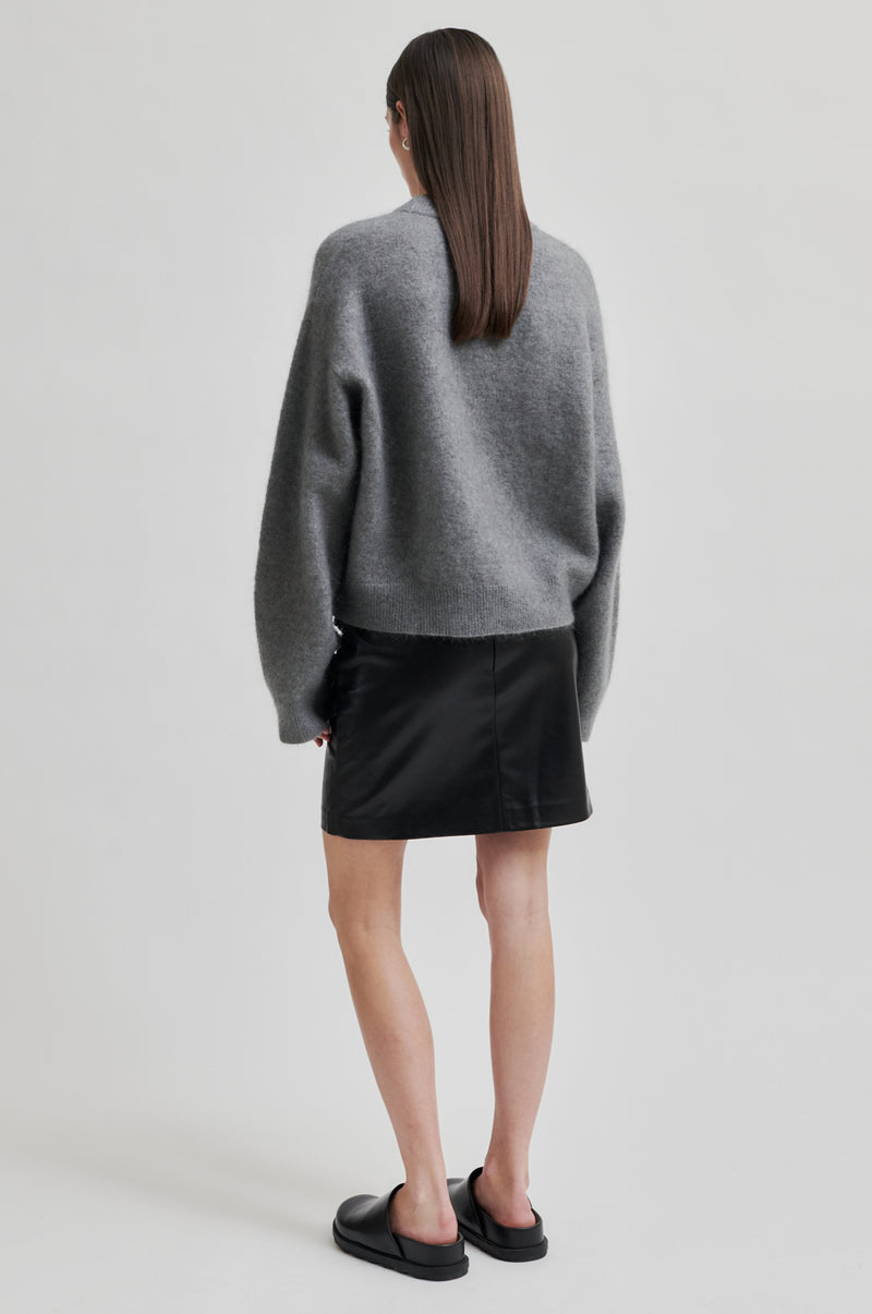 Brook Knit O-Neck Drop Shoulder