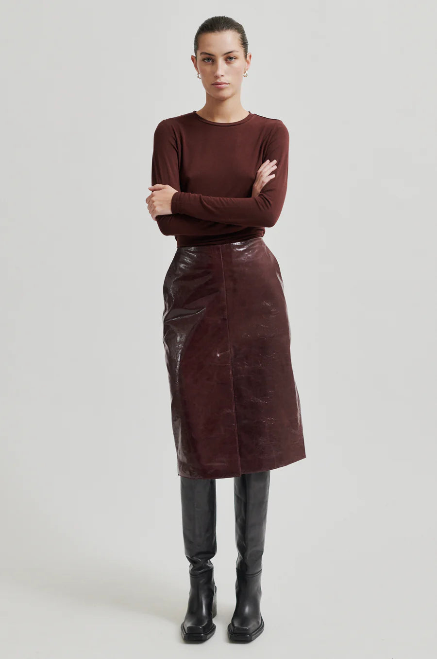 Queens Leather Skirt