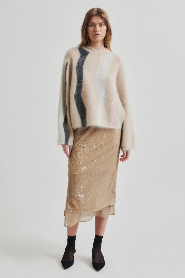 Marbel Knit O-Neck