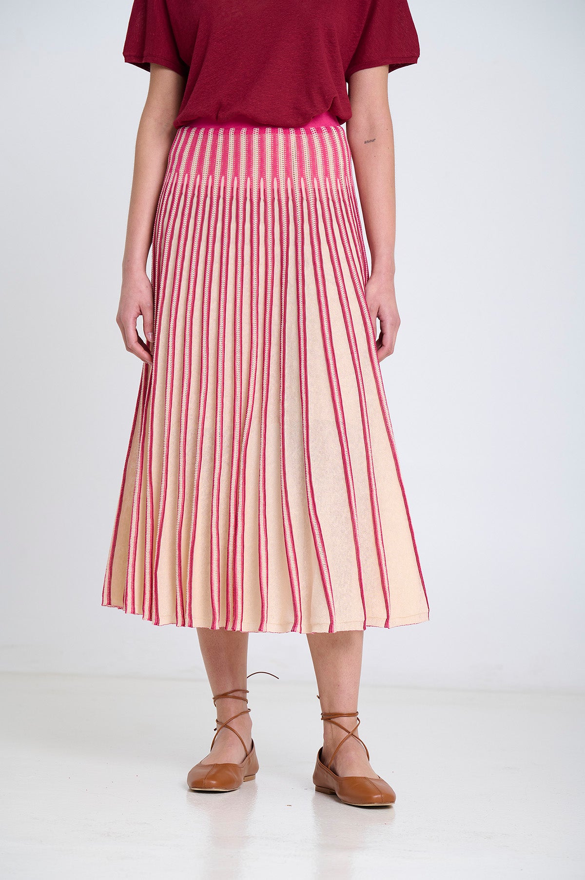 Radial Knitted Skirt