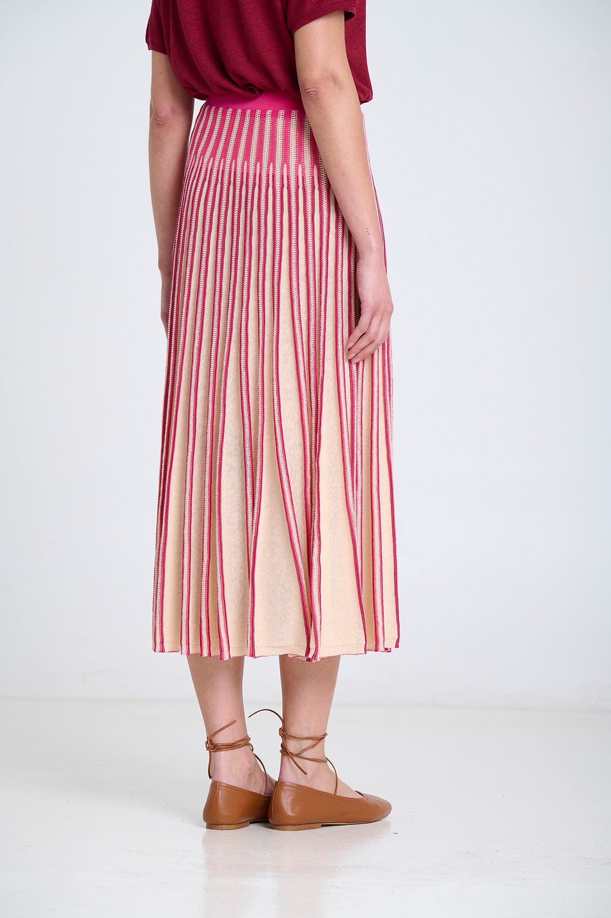 Radial Knitted Skirt