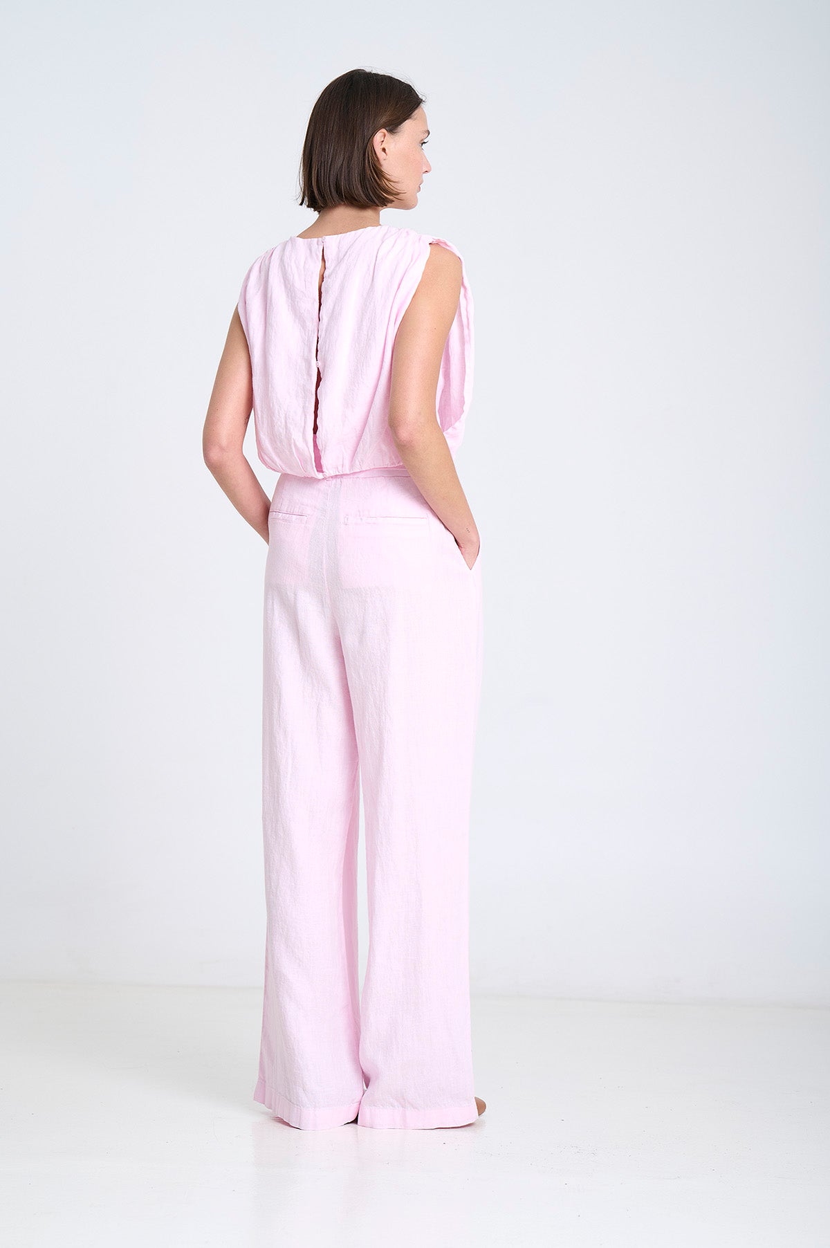 Puffed Linen Top